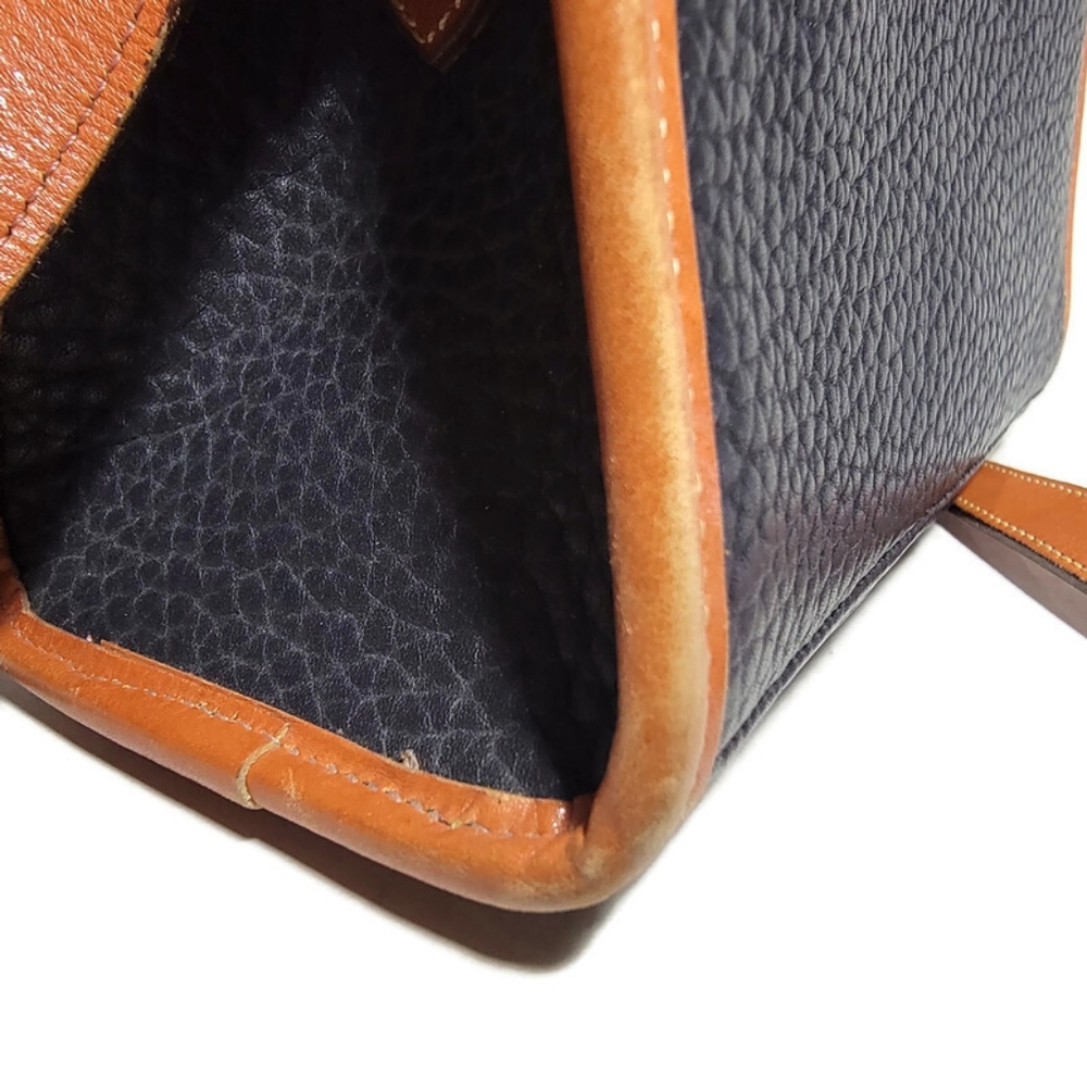 Vintage 1980's Navy Blue Dooney & Bourke Essex Shoulder Bag Crossbody - Picture 9 of 15